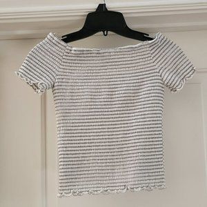 Girls Art Class off Shoulder Short Sleeve Shirt Size L (10/12)